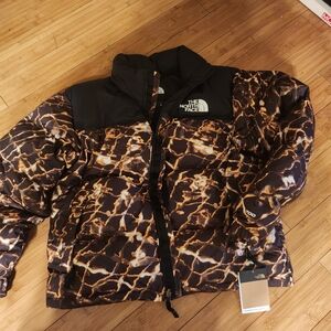 NWT The North Face NUPSE 1996 Brown and Black Puffer Jacket